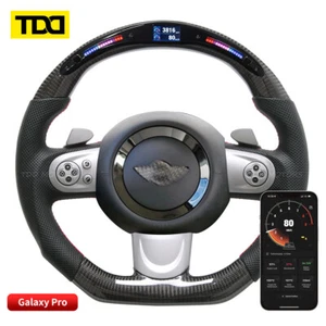 Volante LED 100 % fibra de carbono real TDD PARA Mini Cooper R50 R52 R53 - Imagen 1 de 13
