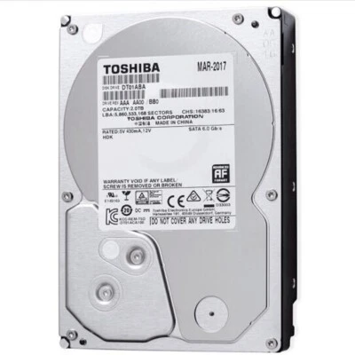 Toshiba 2TB DT01ABA200V 5700RPM 32MB SATA3 3.5" Desktop Hard Disk Drive - Image 1 of 4