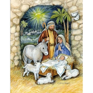 Lang "Nativity" Christmas Cards ~~18 Cards & Envelopes~~ NEW - Picture 1 of 3