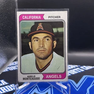 1974 Topps Baseball Aurelio Monteagudo  Card #139 California Angels VG (C) - Picture 1 of 2
