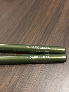 New Sealed Profusion Eyeliner pencil 14 Dark Green With Sharpener Lot Of 2..#2 - Picture 1 of 15