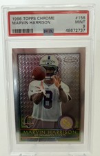 1996 TOPPS CHROME MARVIN HARRISON ROOKIE GRADED PSA 9!! MINT