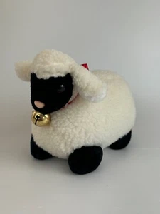 Peluche vintage Mary Meyer 1995 oveja cordero con campana y arco - Imagen 1 de 5
