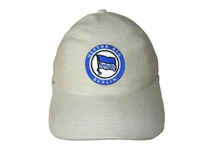 De colección Años 90 HERTHA BSC BERLIN Fútbol Alemán NIKE SOMBRERO DE FÚTBOL Bandera Logo Fan Gimnasio Gorra Foto 1 de 4
