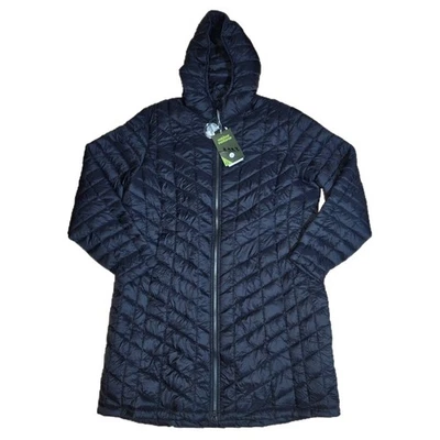 Outdoor Ventures XXL Maryan Hooded Ultra Lightwght Thermolite Puffer Coat Black - Image 1 of 4