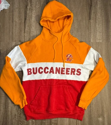 Sudadera con capucha New Era Tampa Bay Buccaneers roja/naranja crema para hombre pequeña Foto 1 de 4
