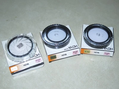 3 x HOYA Filters, 49mm & 52mm Skylight 1B & 55mm Skylight 1A for SLR DSLR Camera - Image 1 of 2