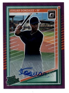 2025 Donruss Optic Rated Prospects Firme Viola Josuar Gonzalez Auto 7/49 - Foto 1 di 2