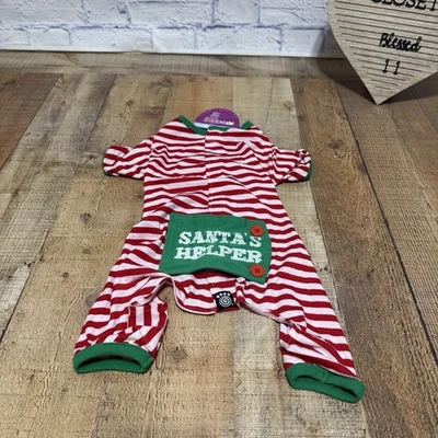 Pijama Petrageous Santa's Helper Perro - Rojo y Blanco Nuevo con etiquetas Talla M Foto 1 de 4