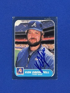 1986 Fleer #523 Ken Oberkfell Auto signed autograph - Picture 1 of 2