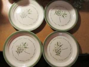 Lot Of 4 Corelle Coordinates Stoneware THYMELESS HERBS Salad Plates 8 1/2 Inches - Picture 1 of 1