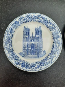 Assiettes à mignardises Gien Cathédrale de Bruxelles - Imagen 1 de 9