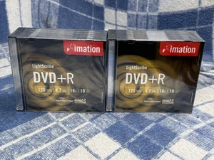 LIGHTSCRIBE IMATION DVD+R 10 Pack  16x 10 4.7 gb slim cases X2 - Picture 1 of 5