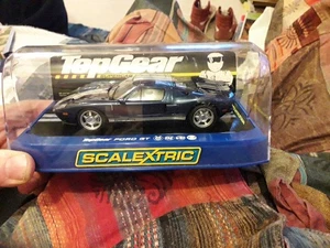 Scalextric C2984 Ford GT Top Gear Dark Blue/Silver Stripe Brand New In Box - Picture 1 of 6