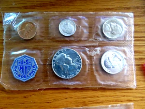 Silber USA 1956 Proof Set Sealed in US Mint Cellophane K1 - Bild 1 von 2