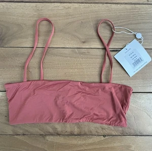 Mai Swimwear Deluxe Mod Bikini Top, Color Marsala, Size XS - Picture 1 of 4