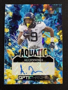 Ali Jennings Rookie Auto RC 2025 Leaf Optichrome Aquatic 1/1 #A-AJ1 - Picture 1 of 10