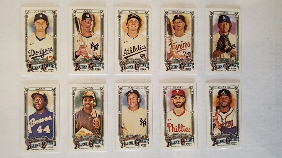 2025 Topps Allen & Ginter - MINI BASE & ROOKIE CARDS - Cartas #s 1-350 - U Pick - Imagem 1 de 1