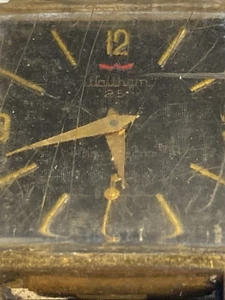 Vintage 1960's Waltham 25 Shock Protected manual Wind Men's Watch Great Shape - Picture 1 of 11
