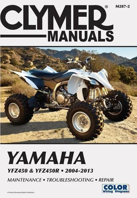 Clymer M287-2 Service Shop Repair Manual Yamaha YFZ450 / YFZ450R 2004-2013 - Image 1 of 4