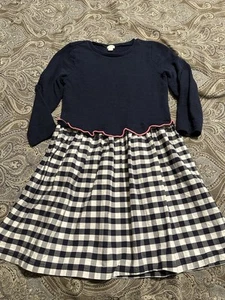 Crewcuts Navy and White Dress Girls Size 12 - Picture 1 of 5