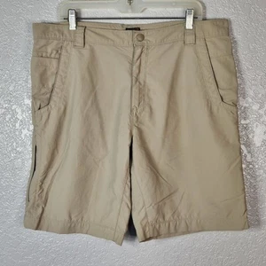 Royal Robbins Shorts Size 38 Tan Nylon 6 Pockets Hiking Quick Dry Gusseted - Picture 1 of 13