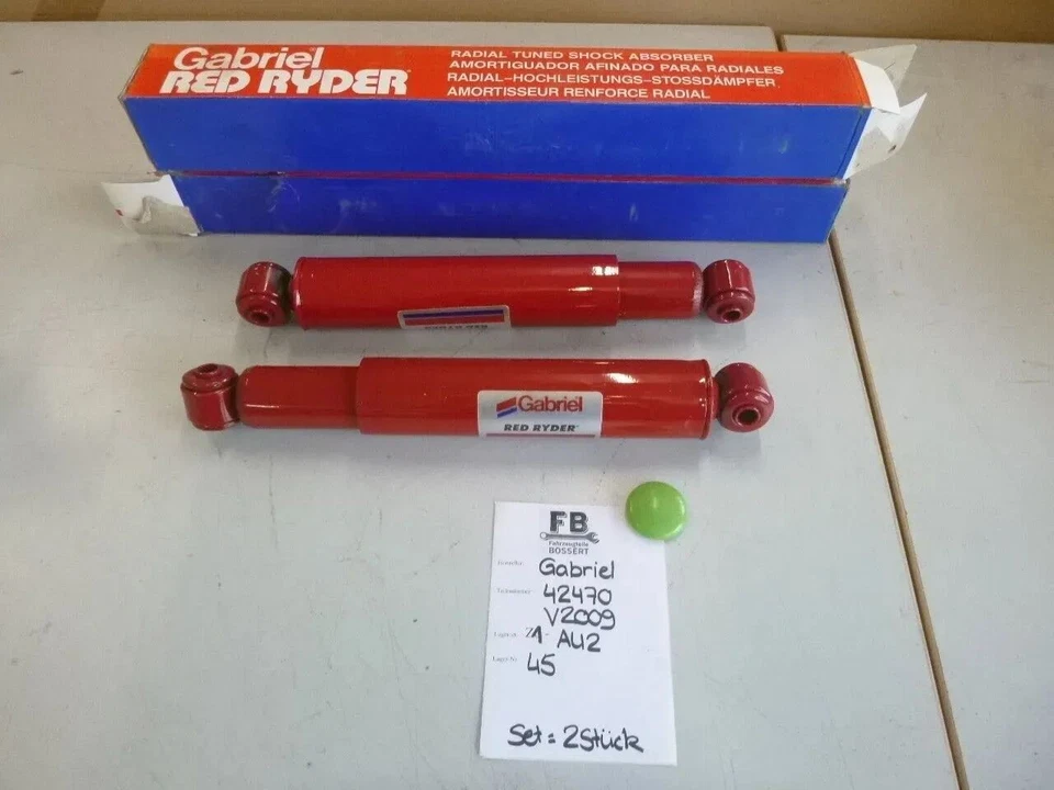 VOLKSWAGEN TRANSPORTER T3 Set (2 Stück) Stoßdämpfer Gabriel 42470 NEU ORIGINAL - Imagem 1 de 4