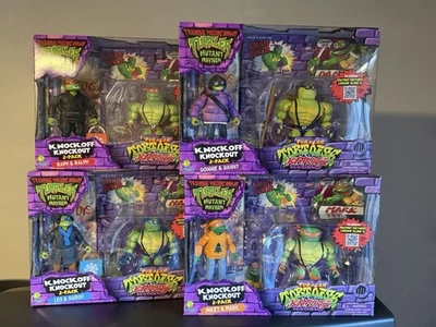 Трубчатая черепаха каратэ воинов TMNT полный комплект /4 коробки с 8 фигурками всего - Изображение 1 из 4