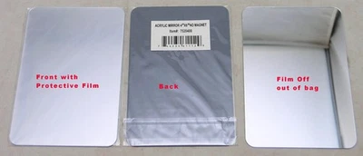 Lot of 576 School Shatter Proof Plastic Mirrors 4 x 6 Inch Tiles Round Corners - Image 1 of 4