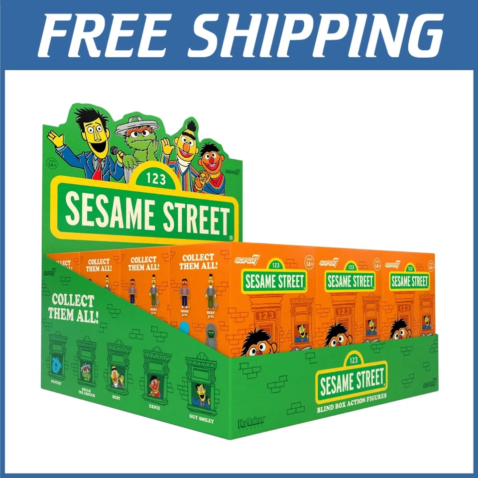 Figuras de acción retro de Plaza Sésamo - Colorway misterioso Foto 1 de 4