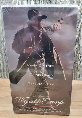 Wyatt Earp VHS Set Brand New Factory Sealed 1994 Warner Home Video Watermarks Foto 1 de 4