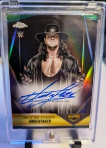 UNDERTAKER AUTO /150 2025 Topps Chrome WWE Hall Of Fame Autograph Blue Refractor - Picture 1 of 3