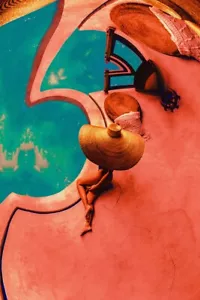 Poolside von CosmoZach Giclée-Kunstdruck auf Papier oder Leinwand kostenloser Versand - Bild 1 von 3