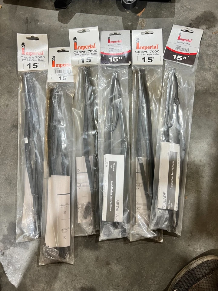 🔥NUEVO Juego de 6 escobillas limpiaparabrisas 15"🔥 Foto 1 de 2