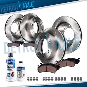 14.29" 4WD Front Rear Rotor Brake Pads for 2013-2022 Ford F-250 F-350 Super Duty - Picture 1 of 8