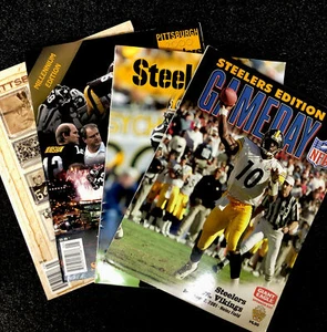 Pittsburgh Steelers (2) Yearbooks, (2) Gameday Magazines 200-2006 - Foto 1 di 12