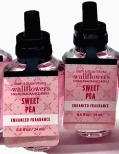 Bath & Body Works SWEET PEA Wallflower Fragrance Refill Bulbs 4 Pack Sealed - Picture 1 of 2