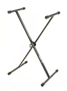 QuikLok T9 BK single braced single tier keyboard stand - Black - Picture 1 of 1