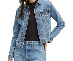 NWT Levi's Women's Denim Jean Jacket Size Small Out of Step Trucker 299450087 - Picture 1 of 2