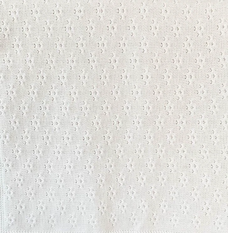 SONNENSTRICK Baby-Decke Kuscheldecke Schmusedecke Babydecke Wolle/Baumwolle 80x80 cm GOTS