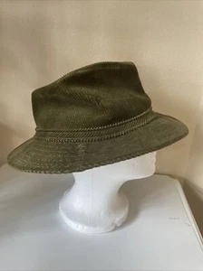 Vintage Orvis Cord grün Fliegenfischen Outback Feldmütze - Größe S/M - Bild 1 von 7