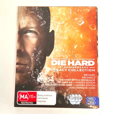 Die Hard Legacy Collection 25th Anniversary Edition Box Set 6x Blu-ray Region B - image 1 of 4