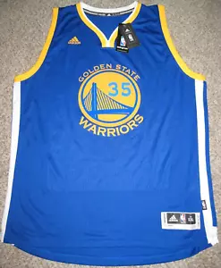 Kevin Durant Golden State Warriors Blue Mens 2XL Adidas Swingman Jersey - Picture 1 of 4