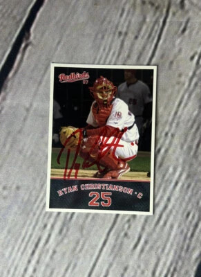 2007 MultiAd Sports Memphis Redbirds Ryan Christianson #15 Signed Auto Card - Image 1 of 2