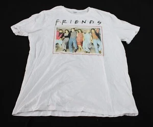 Old Navy Men's Tall Short Sleeve Crewneck Friends T-Shirt WR4 White Size 2XL NWT - Picture 1 of 4