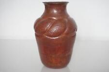 Mexican Hand Beaten & Hammered Copper Vase - Abdon Punzo Angel - Late 20th C.