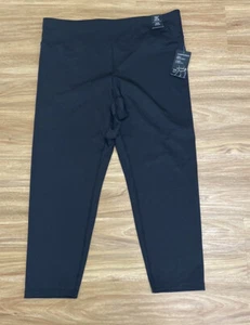 NUEVO CON ETIQUETAS INC Leggings capri de compresión de tiro alto negros profundos talla XXXL - Imagen 1 de 7