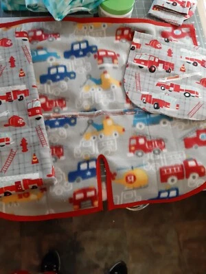 Hand made fleece car seat adjustable baby blankets.  - Image 1 of 4