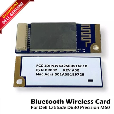 LOTE x 2 Dell Latitude D620 series Precision M20 series Bluetooth Card PR032 Foto 1 de 4