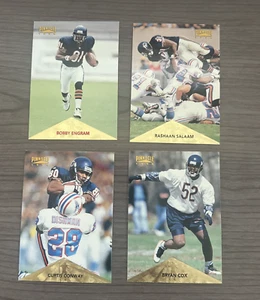 Lote de tarjetas de fútbol americano Pinnacle 1996 Chicago Bears Engram 156 RC, Salaam 133 + Más - Imagen 1 de 2